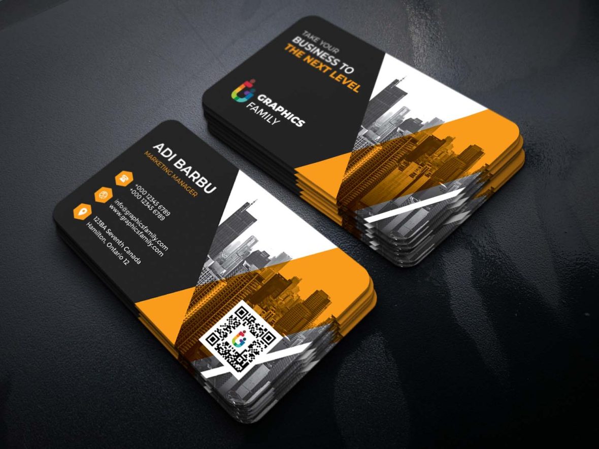 Printed business cards